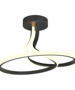 Czarna lampa LED do stylowego salonu MX6349-1-3BT CLINT | Kaja*Sklep Kaja Fashion