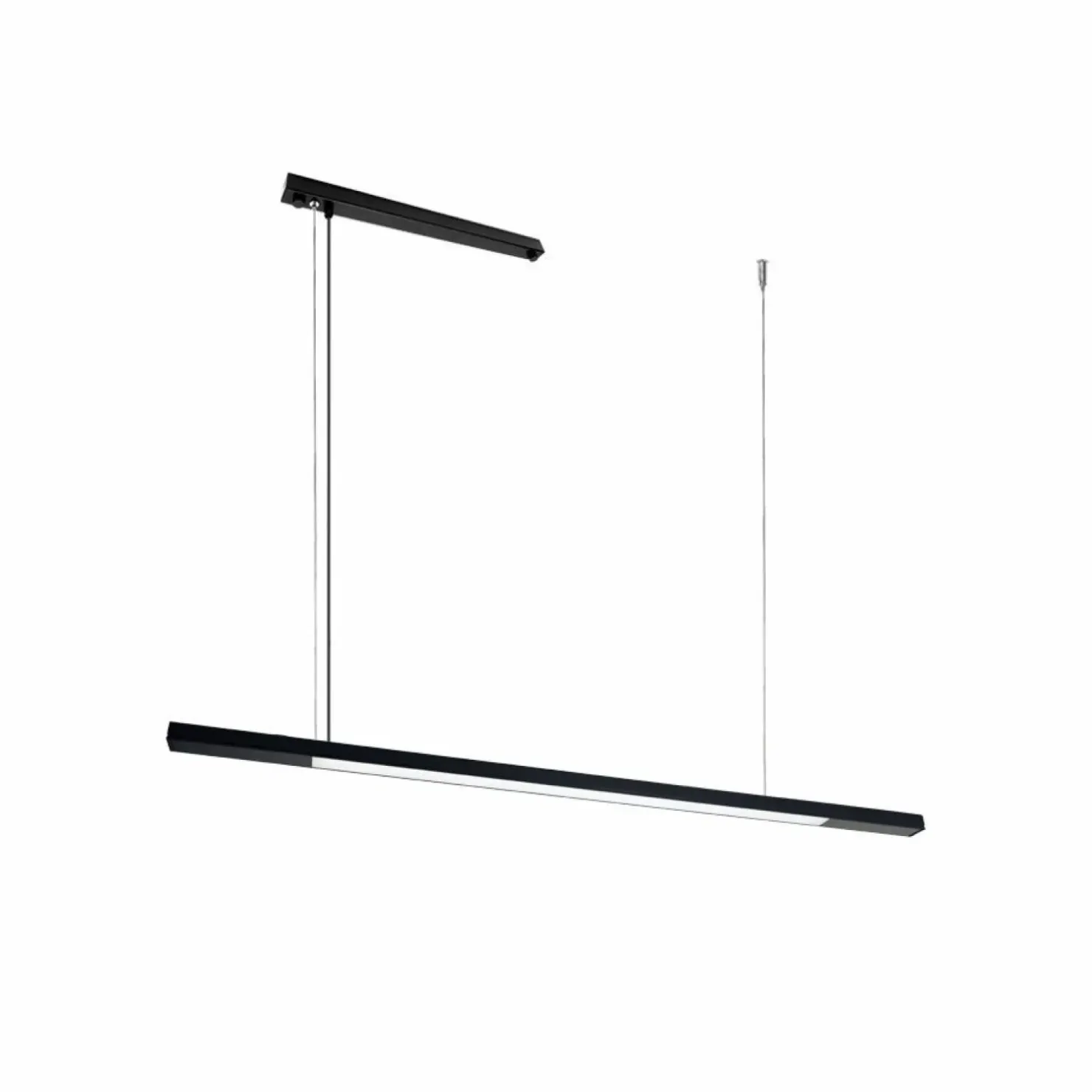 Store Sklep Kaja Czarna lampa nad stół w salonie 130cm 3000K ANT 1954 HAKODA | Kaja