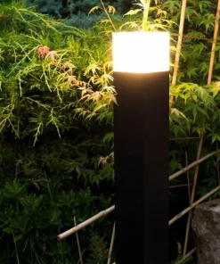 Czarna lampa ogrodowa, oświetlenie alejek CB-330 BL z serii CUBE | Kaja Oświetle*Sklep Kaja Hot