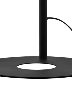Czarna lampa podłogowa, cztery klosze na G9 JUP 1929 z serii TAIDA*Sklep Kaja Clearance