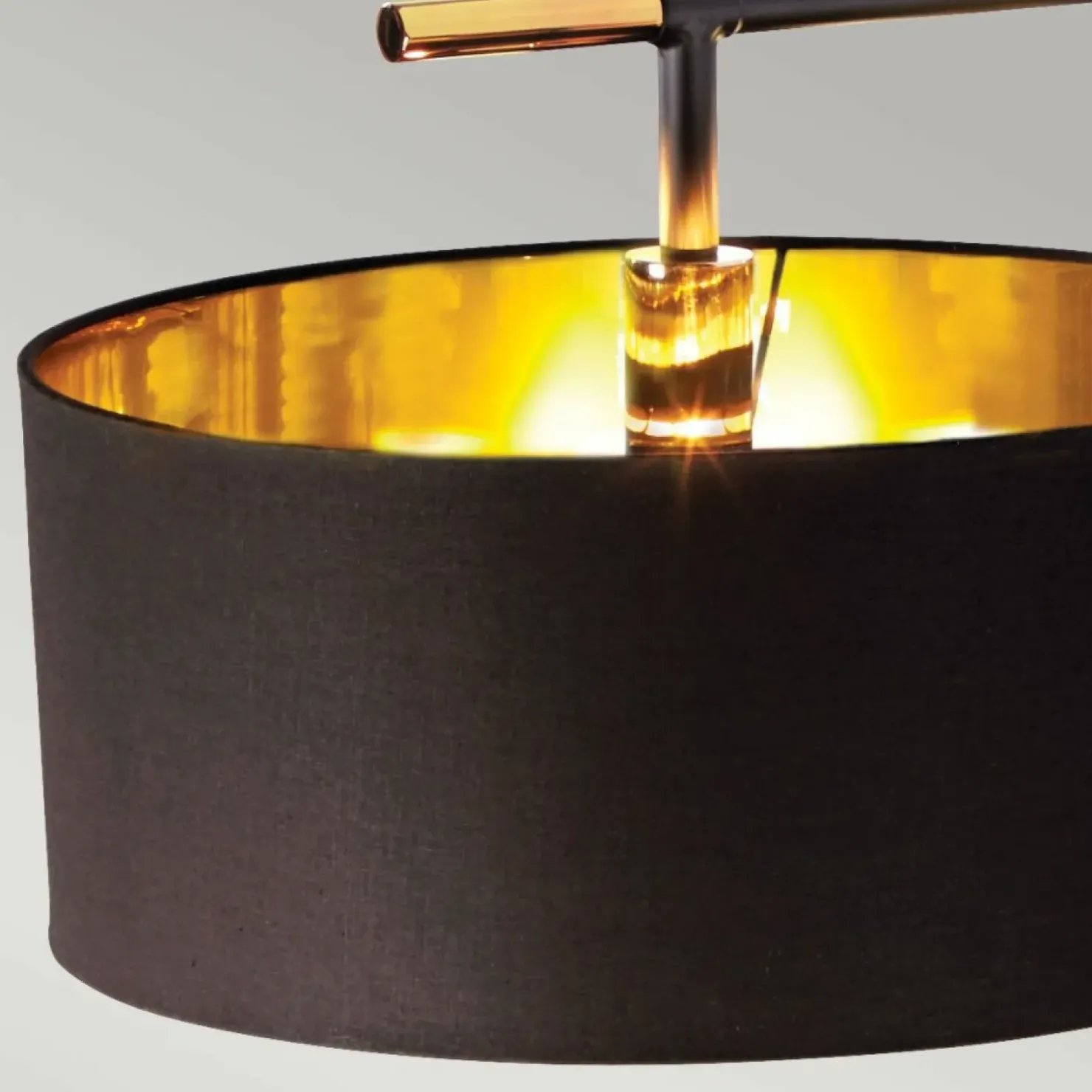 Czarna lampa podłogowa z abażurem BALANCE-FL-BKPB z serii BALANCE*Sklep Kaja Discount
