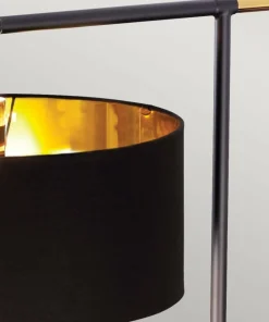 Czarna lampa podłogowa z abażurem BALANCE-FL-BKPB z serii BALANCE*Sklep Kaja Discount