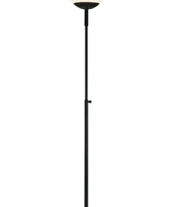 Czarna lampa podłogowa z białym kloszem 108278 | Kaja Oświetlenie*Sklep Kaja Cheap