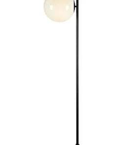 Czarna lampa podłogowa z kulistym kloszem 108273 | Kaja Oświetlenie*Sklep Kaja Clearance