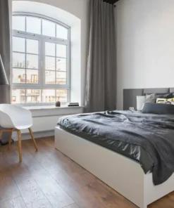 Czarna lampa podłogowa z stożkowym abażurem 9736 | Kaja Oświetlenie*Sklep Kaja Best Sale