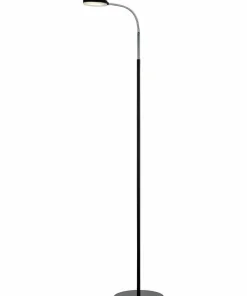 Czarna lampa podłogowa zm ledowym 106465 | Kaja*Sklep Kaja Best