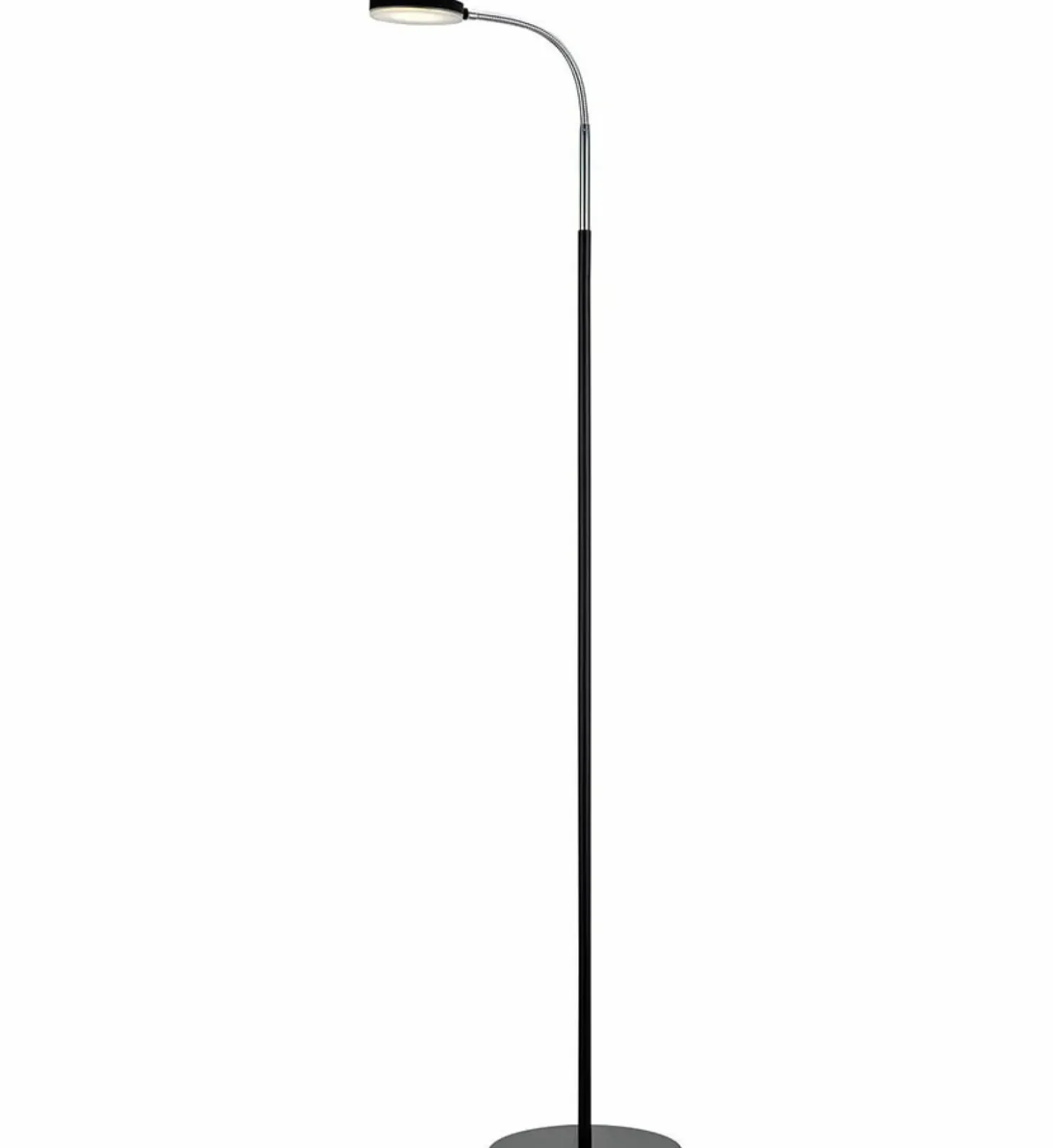 Czarna lampa podłogowa zm ledowym 106465 | Kaja*Sklep Kaja Best
