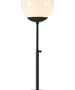 Czarna lampa stołowa z białym kloszem 108276 | Kaja Oświetlenie*Sklep Kaja Store