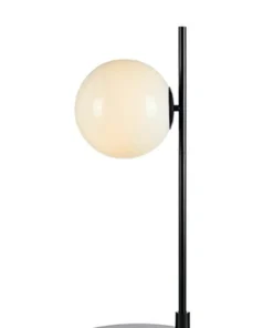 Czarna lampa stołowa z kloszem w kształcie kuli 108271 | Kaja*Sklep Kaja Shop