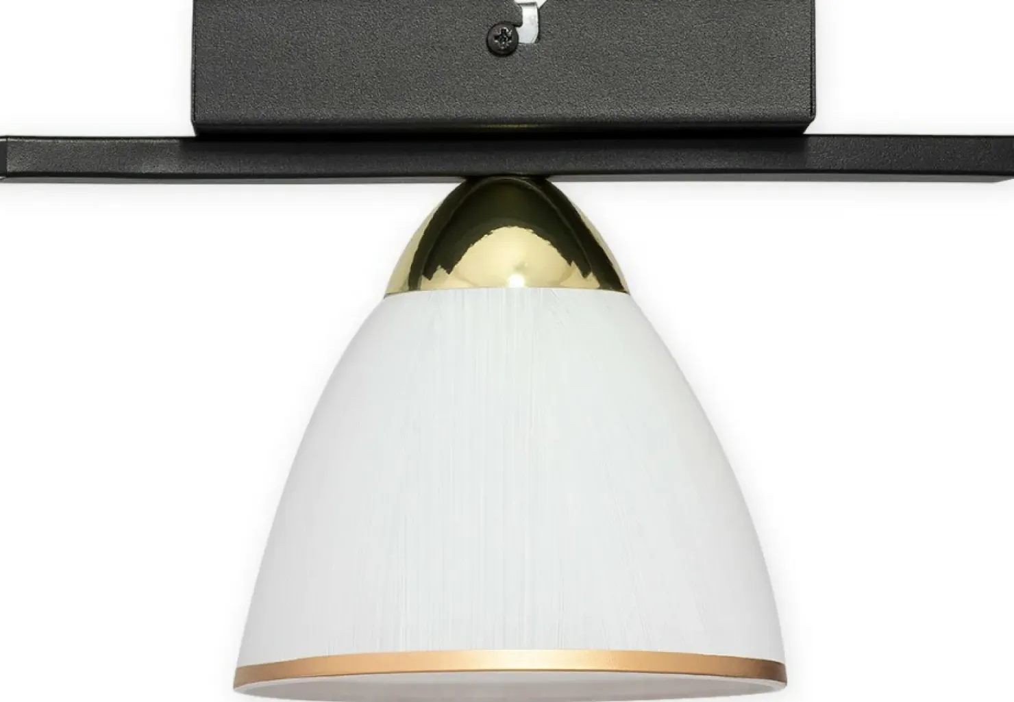 Czarna lampa sufitowa, mleczny klosz O3251 P1 CZA + ZL z serii FABER*Sklep Kaja Sale