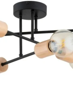 Best Sale Sklep Kaja Czarna lampa sufitowa na sześć żarówek AL 63250 z serii LA-STENA | Kaja Oświetle