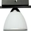 Czarna lampa sufitowa z białym kloszem O3251 P1 CZA + CH z serii FABER*Sklep Kaja Shop