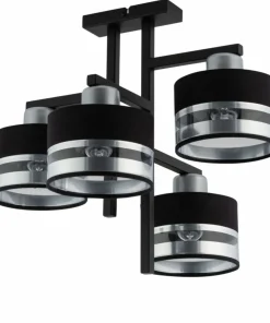 Shop Sklep Kaja Czarna lampa sufitowa z dekoracyjnymi abażurami SIG 32146 z serii PRO