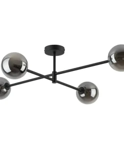 Best Sklep Kaja Czarna lampa sufitowa z grafitowymi kloszami TK 6235 SARIUS | Kaja