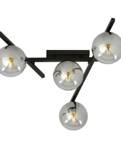 Czarna lampa sufitowa z kloszami, do sypialni 1104/4 SMART | Kaja*Sklep Kaja Fashion