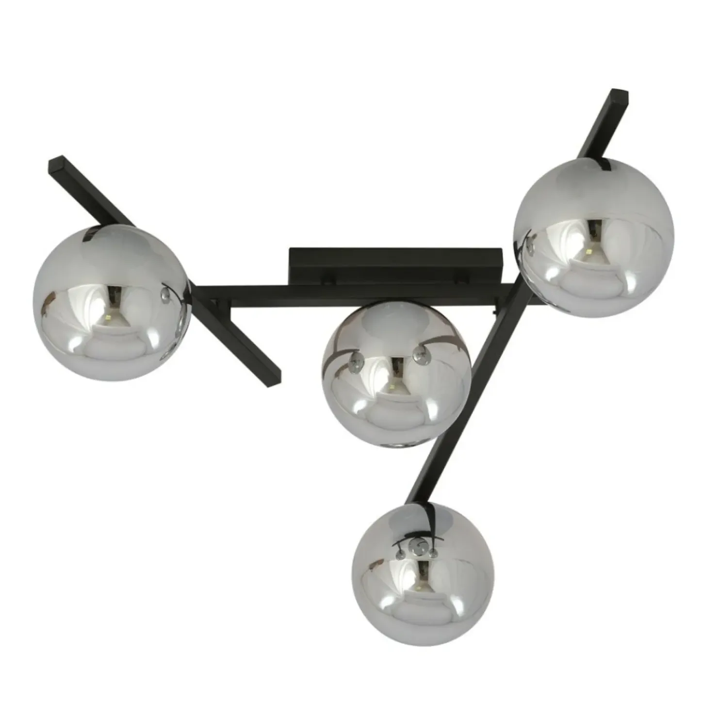 Czarna lampa sufitowa z kloszami, do sypialni 1104/4 SMART | Kaja*Sklep Kaja Fashion