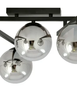 Czarna lampa sufitowa z kloszami, do sypialni 1104/4 SMART | Kaja*Sklep Kaja Fashion