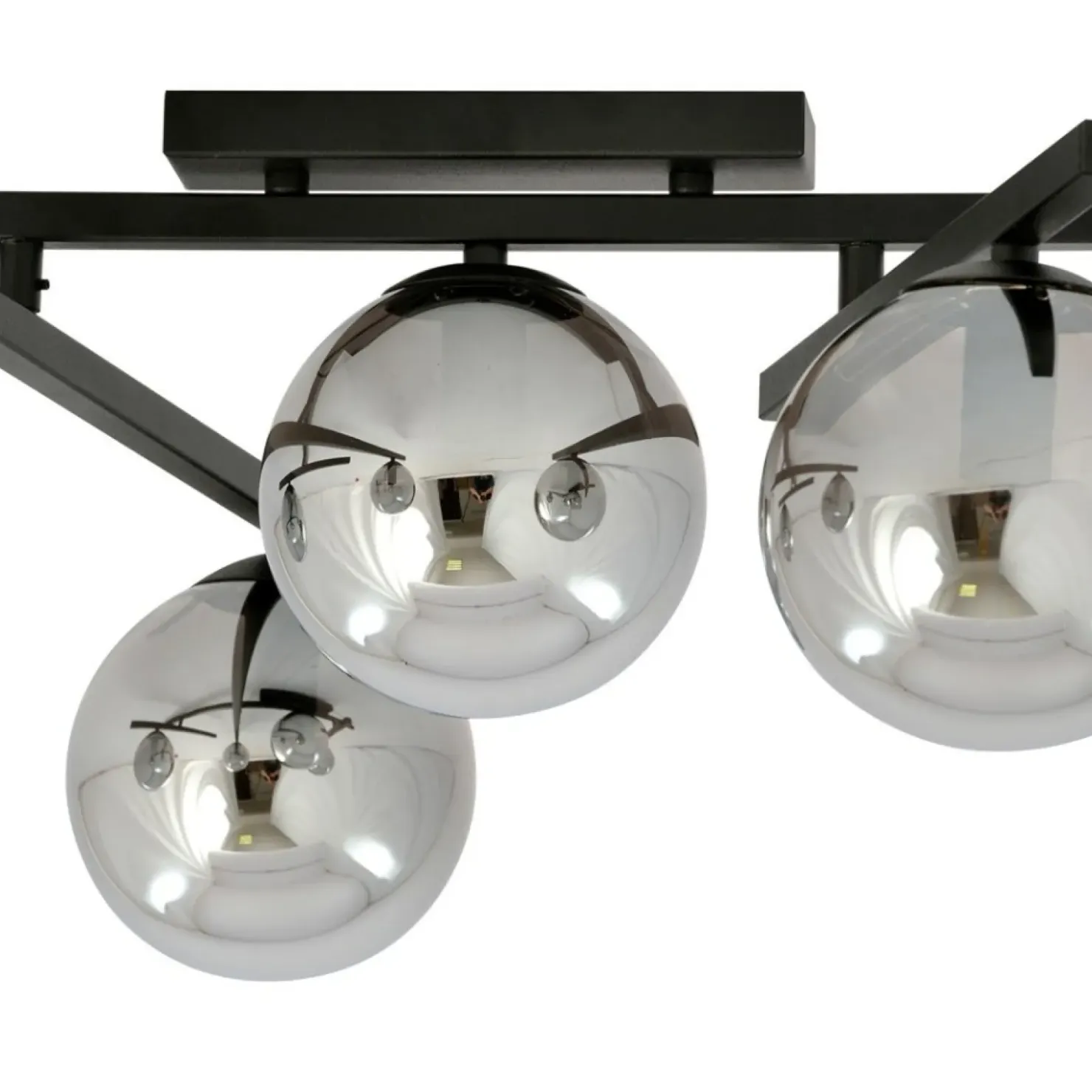 Czarna lampa sufitowa z kloszami, do sypialni 1104/4 SMART | Kaja*Sklep Kaja Fashion