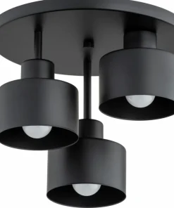 Store Sklep Kaja Czarna lampa sufitowa z metalowymi kloszami AL 62346 z serii ERANI