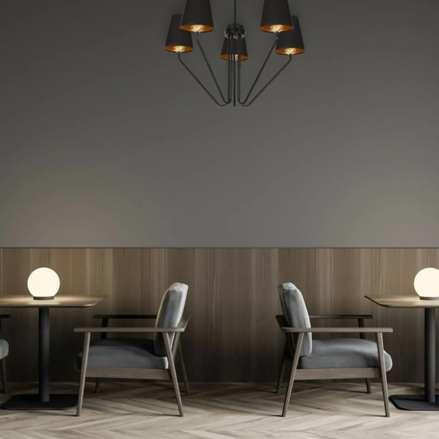 Best Sale Sklep Kaja Czarna lampa sufitowa z ozdobnymi abażurami MLP4913 z serii VICTORIA | Kaja Oświ