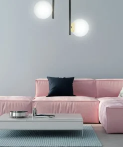 New Sklep Kaja Czarna lampa sufitowa ze złotymi podkładkami 1032/2 RAGNAR | Kaja