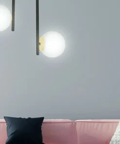 New Sklep Kaja Czarna lampa sufitowa ze złotymi podkładkami 1032/2 RAGNAR | Kaja