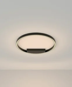 Czarna lampa sufitowa, zintegrowany LED MOD058CL-L35B3K z serii RIM*Sklep Kaja Discount