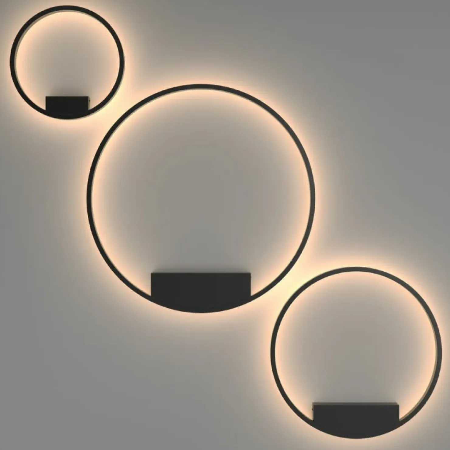 Czarna lampa sufitowa, zintegrowany LED MOD058CL-L35B3K z serii RIM*Sklep Kaja Discount