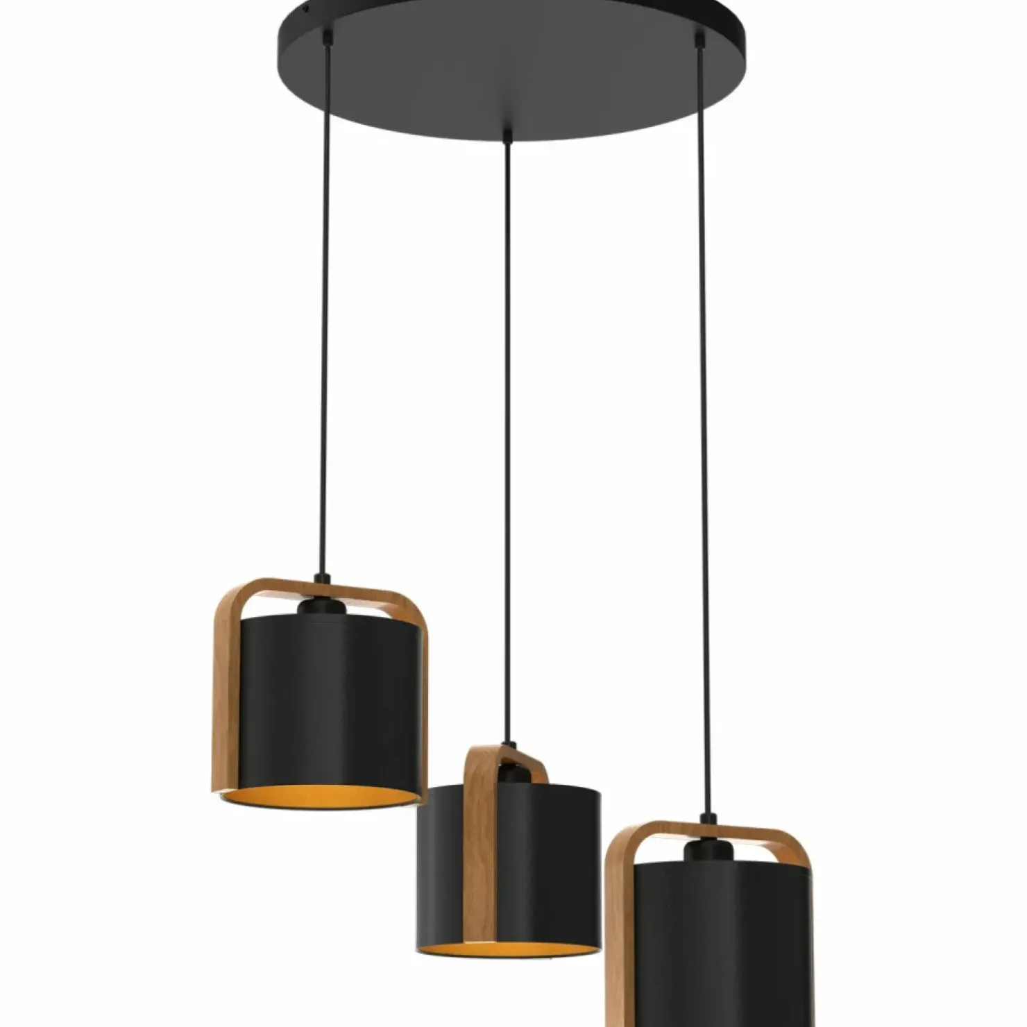 Online Sklep Kaja Czarna lampa wisząca, dekoracyjne abażury LX 4131 z serii JONKO | Kaja