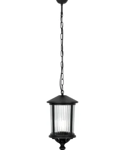 Czarna lampa wisząca do oświetlenia tarasu K-8221 z serii MIAMI*Sklep Kaja Discount
