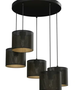 Online Sklep Kaja Czarna lampa wisząca do stylowego salonu LX 5255 z serii LOFT SHADE