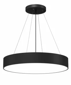 Clearance Sklep Kaja Czarna lampa wisząca do sypialni ⌀60cm ANT 5210 SENGO | Kaja