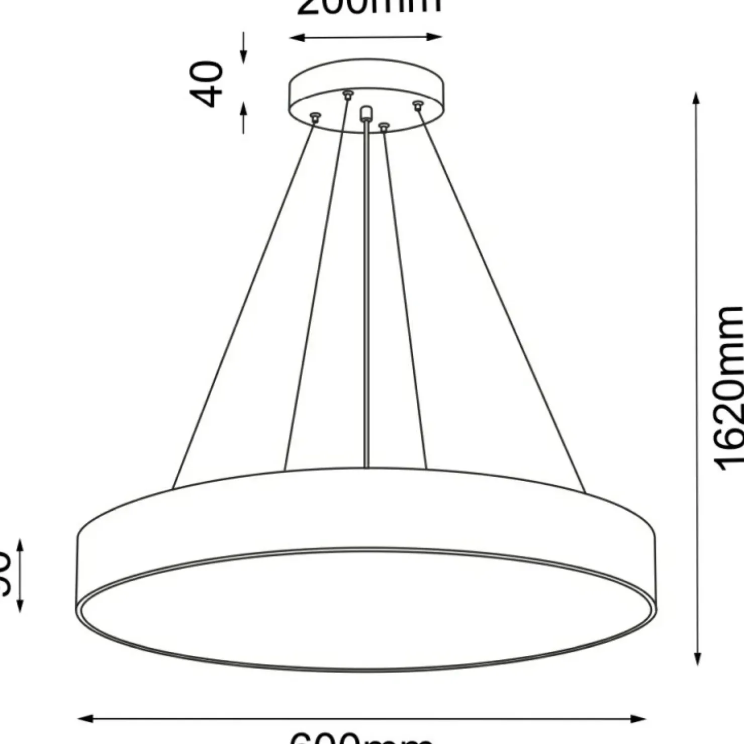 Clearance Sklep Kaja Czarna lampa wisząca do sypialni ⌀60cm ANT 5210 SENGO | Kaja
