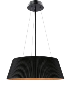 Fashion Sklep Kaja Czarna lampa wisząca z dekoracyjnym abażurem 31-24183 z serii UMBRIA | Kaja Oświ