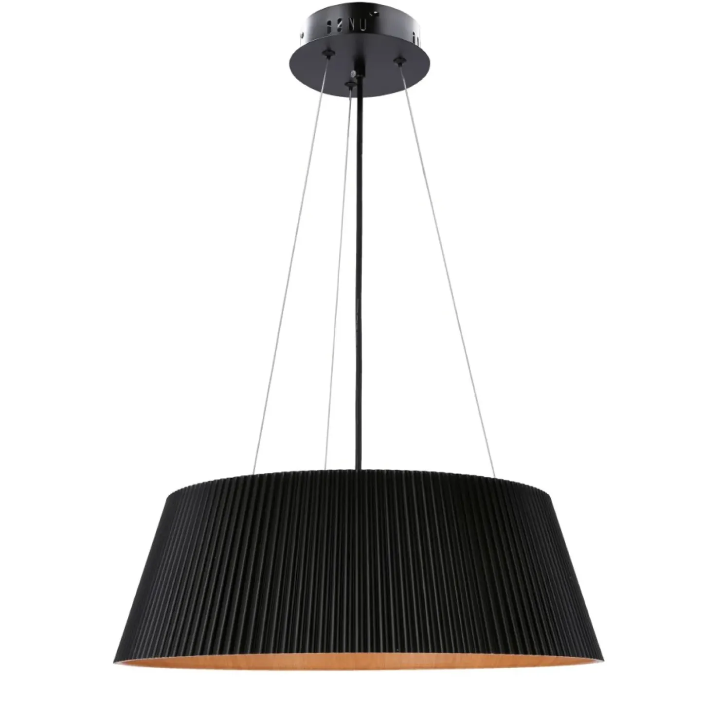 Fashion Sklep Kaja Czarna lampa wisząca z dekoracyjnym abażurem 31-24183 z serii UMBRIA | Kaja Oświ