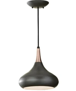 New Sklep Kaja Czarna lampa wisząca, z dużym gwintem FE-BESO-P-M-DBZ z serii BESO ciemnobrązowe