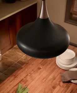 New Sklep Kaja Czarna lampa wisząca, z dużym gwintem FE-BESO-P-M-DBZ z serii BESO ciemnobrązowe