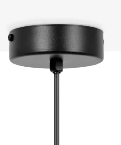 Czarna lampa wisząca z dwuczęściowym abażurem K-5220 z serii ZIMBO*Sklep Kaja Shop