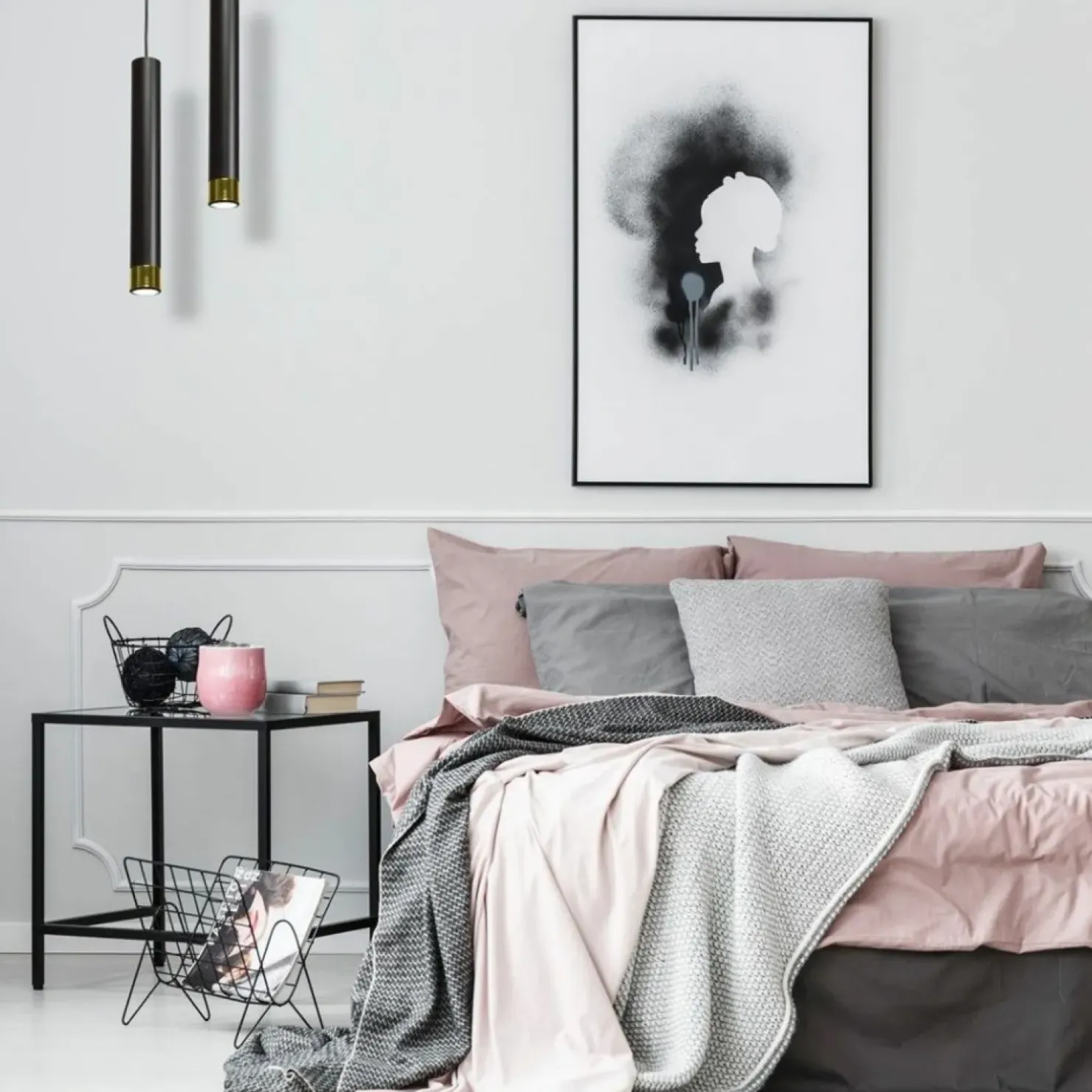 Best Sklep Kaja Czarna lampa wisząca z jednym źródłem światła MLP6239 z serii DANI | Kaja Oświet