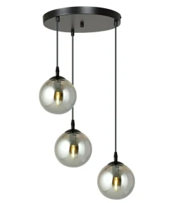 Cheap Sklep Kaja Czarna lampa wisząca z kloszami do salonu 712/3PREM | Kaja Oświetlenie
