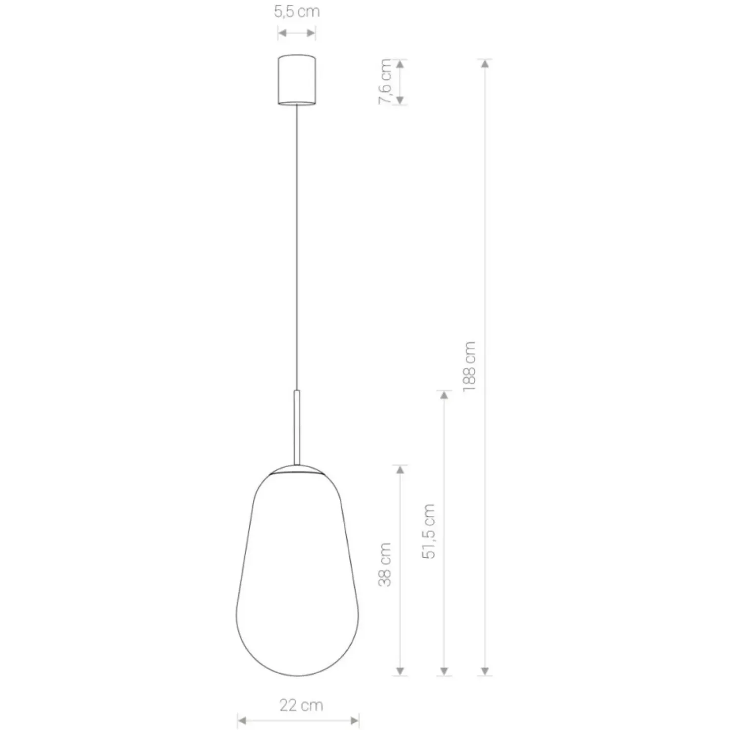 Best Sale Sklep Kaja Czarna lampa wisząca, z regulowaną wysokością 7798 | Kaja Oświetlenie transparentny