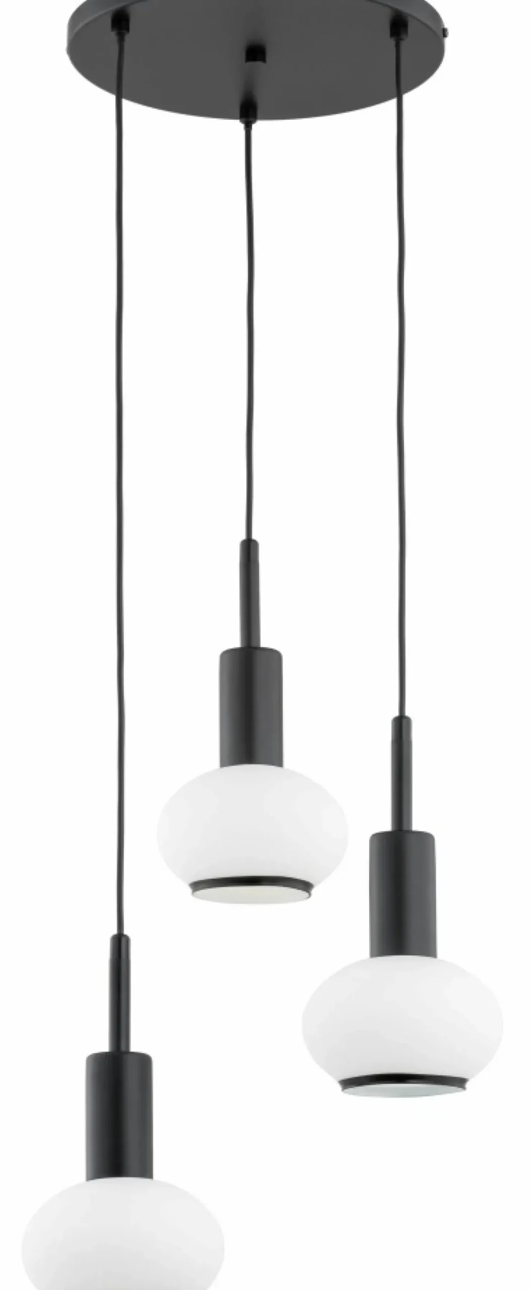 Store Sklep Kaja Czarna lampa wisząca z trzema zwisami AL 62310 ZEBRA | Kaja