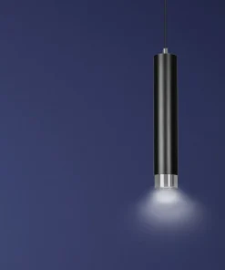 Best Sklep Kaja Czarna lampa wisząca ze srebrnymi zrobieniami 643/1 | Kaja Oświetlenie