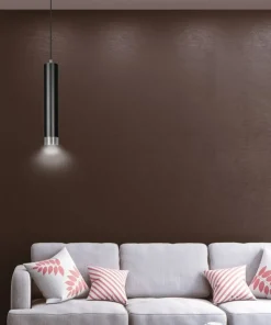 Best Sklep Kaja Czarna lampa wisząca ze srebrnymi zrobieniami 643/1 | Kaja Oświetlenie