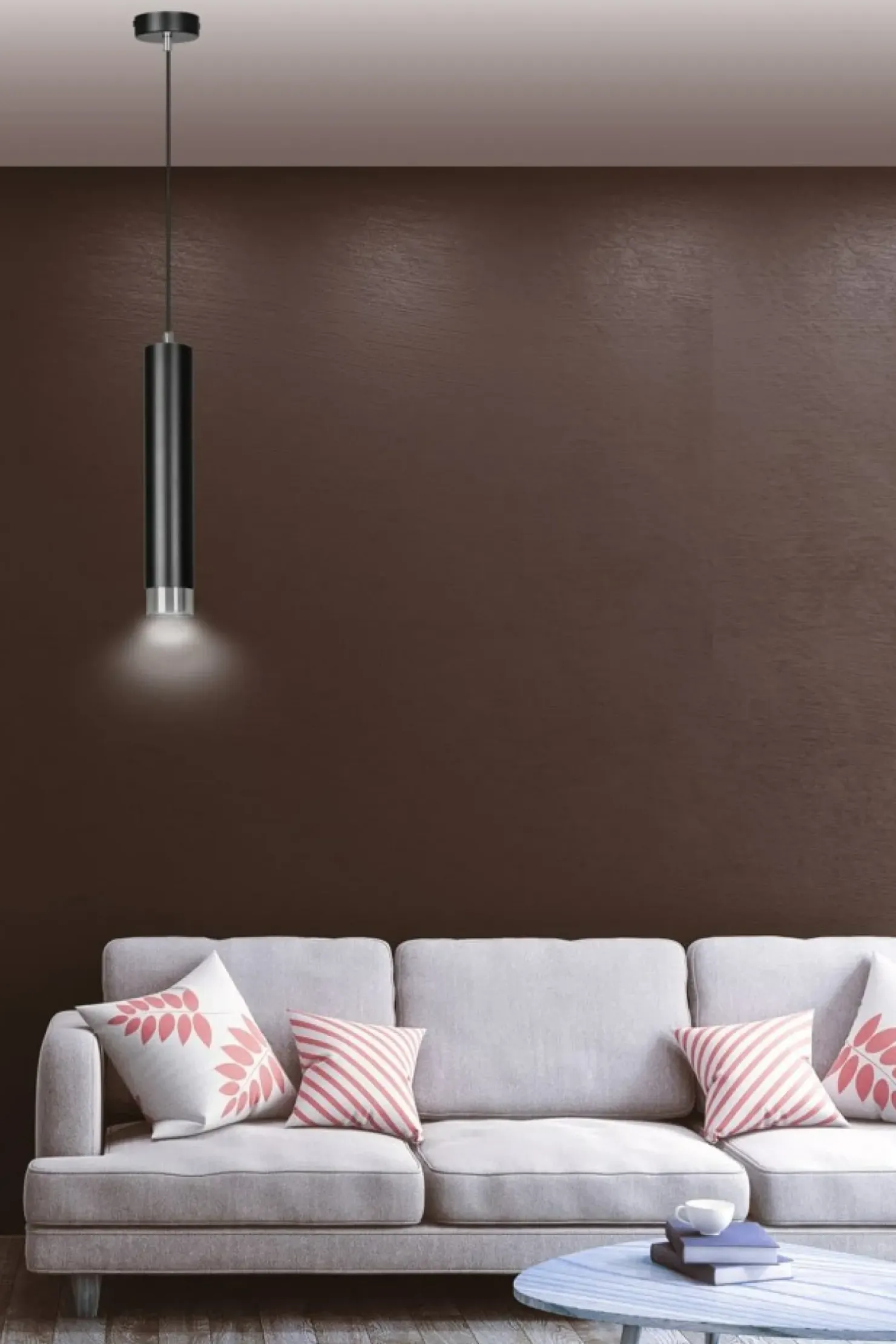 Best Sklep Kaja Czarna lampa wisząca ze srebrnymi zrobieniami 643/1 | Kaja Oświetlenie
