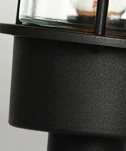 Czarna lampa zewnętrzna, niska HELSINGOR-PED-BK z serii HELSINGOR*Sklep Kaja Cheap