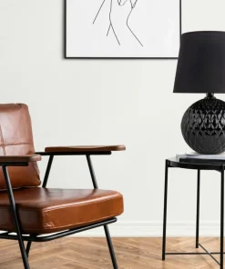 Czarna lampka na szafkę nocną TK 16047 SANTANA BLACK | Kaja*Sklep Kaja Outlet