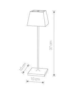 Czarna lampka nocna ze zintegrowanym LED-em 8398 | Kaja Oświetlenie*Sklep Kaja Fashion