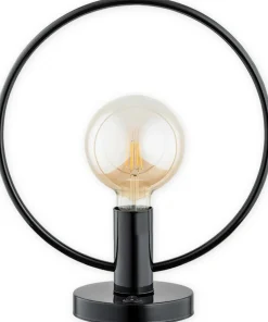 Czarna lampka stołowa połyskująca 1xE27 O2958 L1 CZA | Kaja*Sklep Kaja Shop