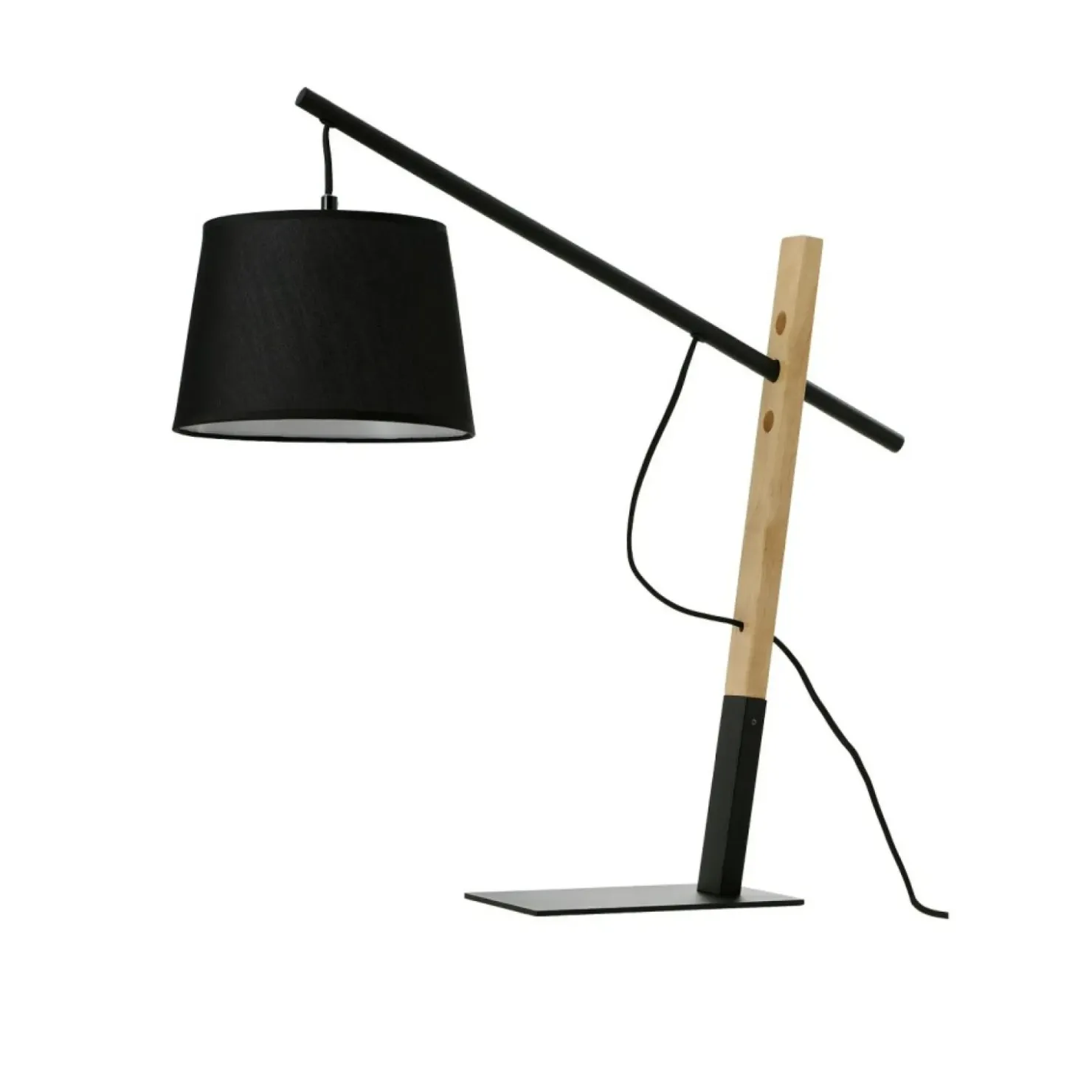 Czarna lampka stołowa w stylu rustykalnym AZ5644 GARDA | Kaja*Sklep Kaja Outlet